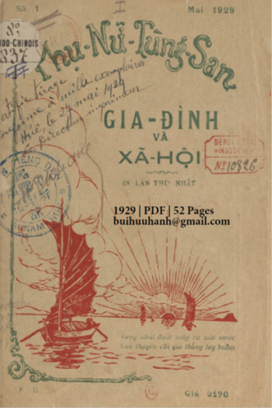 Gia Đình Và Xã Hội (NXB Tiếng Dân 1929) - Nhiều Tác Giả, 52 Trang