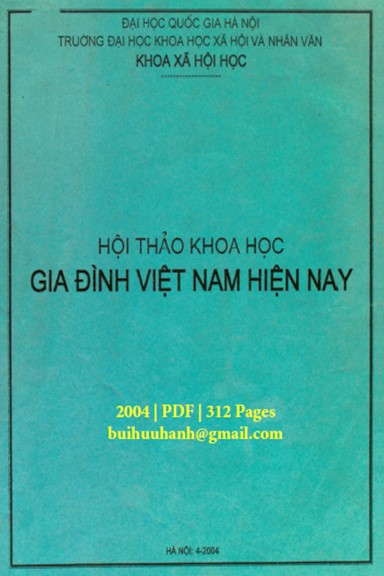 Gia Đình Việt Nam Hiện Nay (NXB Đại Học Quốc Gia 2004) - Vũ Hào Quang, 312 Trang