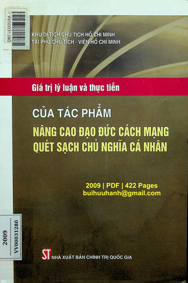 Giá Trị Lý Luận Và Thực Tiễn Của Tác Phẩm Nâng Cao Đạo Đức Cách Mạng, Quét Sạch Chủ Nghĩa Cá Nhân