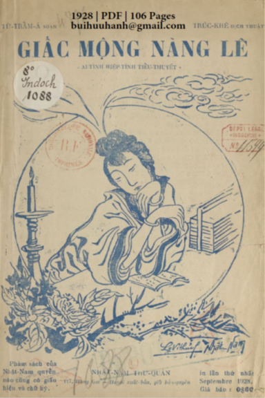Giấc Mộng Nàng Lê (NXB Nhật Nam 1928) - Từ Trẩm Á, 106 Trang