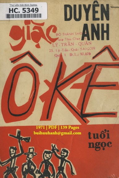 Giặc Ô Kê (NXB Tuổi Ngọc 1971) - Duyên Anh, 139 Trang