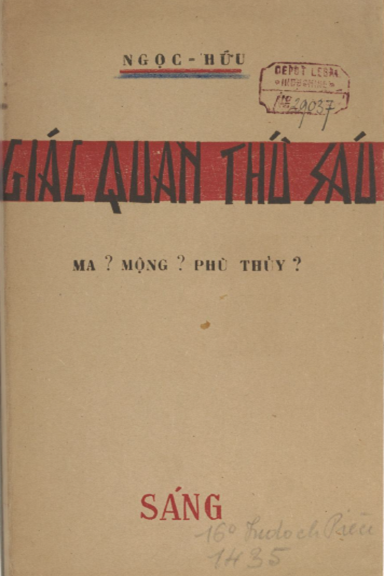 Giác Quan Thứ Sáu (NXB Sáng 1943) - Ngọc Hữu, 40 Trang