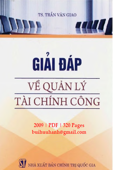 Giải Đáp Về Quản Lý Tài Chính Công (NXB Chính Trị 2009) - Trần Văn Giao, 320 Trang