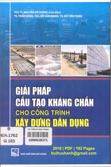 Giải Pháp Cấu Tạo Kháng Chấn Cho Công Trình Xây Dựng Dân Dụng (NXB Xây Dựng 2018) - Nguyễn Võ Thông