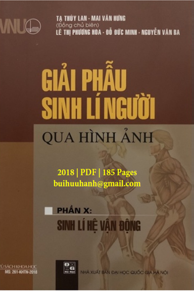 Giải Phẫu Sinh Lí Người Qua Hình Ảnh Phần 10 (NXB Đại Học Quốc Gia 2018) - Tạ Thúy Lan, 185 Trang