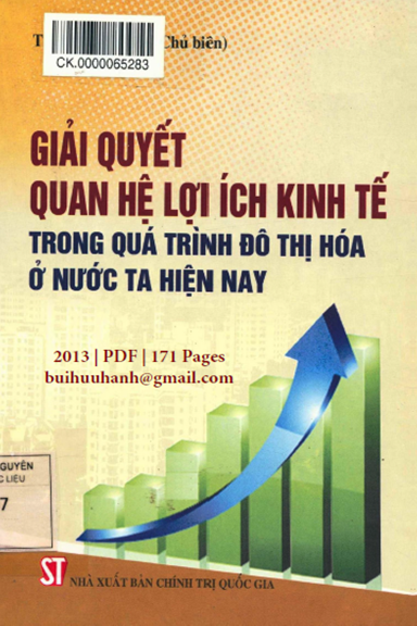 Giải Quyết Quan Hệ Lợi Ích Kinh Tế Trong Quá Trình Đô Thị Hóa Ở Nước Ta Hiện Nay - Đỗ Huy Hà