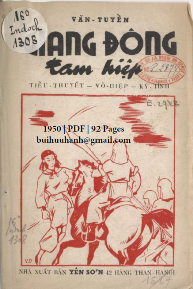 Giang Đông Tam Hiệp (NXB Yên Sơn 1950) - Văn Tuyền, 92 Trang
