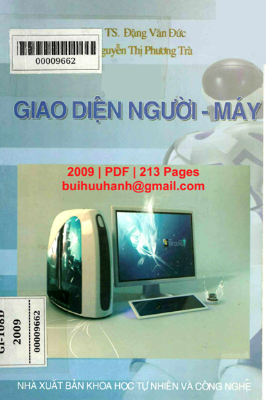 Giao Diện Người-Máy (NXB Khoa Học Tự Nhiên 2009) - Đặng Văn Đức, 213 Trang