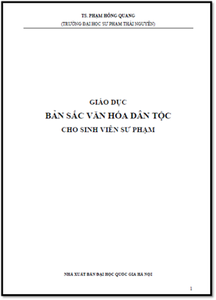 Giáo Dục Bản Sắc Văn Hoá Dân Tộc (NXB Đại Học Quốc Gia 2002) - Phạm Hồng Quang, 75 Trang