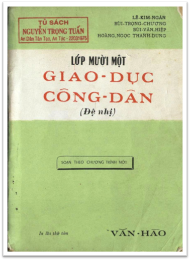 Giáo Dục Công Dân Lớp 11 Đệ Nhị (NXB Văn Hào 1969) - Lê Kim Ngân, 202 Trang