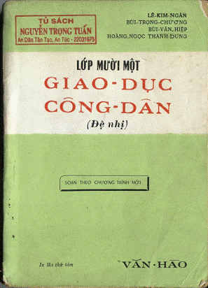 Giáo Dục Công Dân Lớp 11 (NXB Văn Hào 1969) - Lê Kim Ngân, 101 Trang