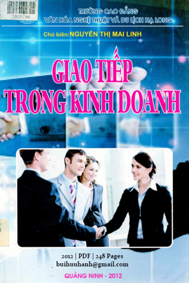 Giao Tiếp Trong Kinh Doanh (NXB Quảng Ninh 2012) - Nguyễn Thị Mai Linh, 248 Trang