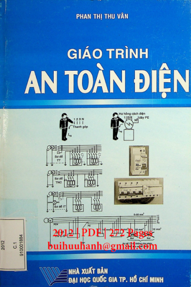 Giáo Trình An Toàn Điện (NXB Đại Học Quốc Gia 2012) - Phan Thị Thu Vân, 272 Trang