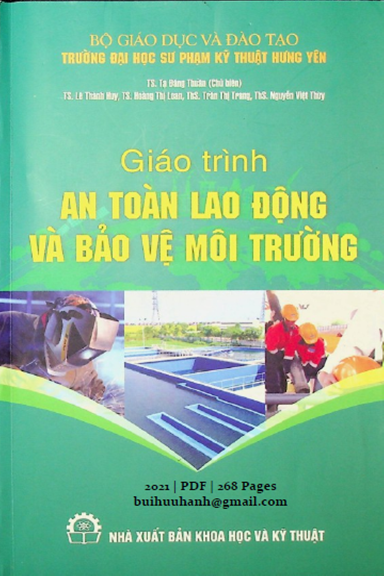 Giáo Trình An Toàn Lao Động Và Bảo Vệ Môi Trường (NXB Khoa Học Kỹ Thuật 2021) - Tạ Đăng Thuần