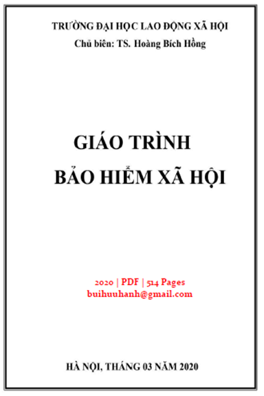 Giáo Trình Bảo Hiểm Xã Hội (NXB Hà Nội 2020) - Hoàng Bích Hồng, 514 Trang