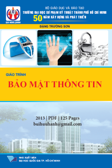 Giáo Trình Bảo Mật Thông Tin (NXB Đại Học Quốc Gia 2013) - Đặng Trường Sơn, 125 Trang