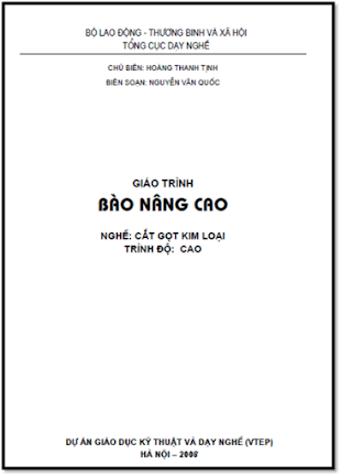 Giáo Trình Bào Nâng Cao (NXB Hà Nội 2008) - Hoàng Thanh Tịnh, 68 Trang