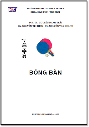 Giáo Trình Bóng Bàn (NXB Hồ Chí Minh 2005) - Nguyễn Danh Thái, 137 Trang