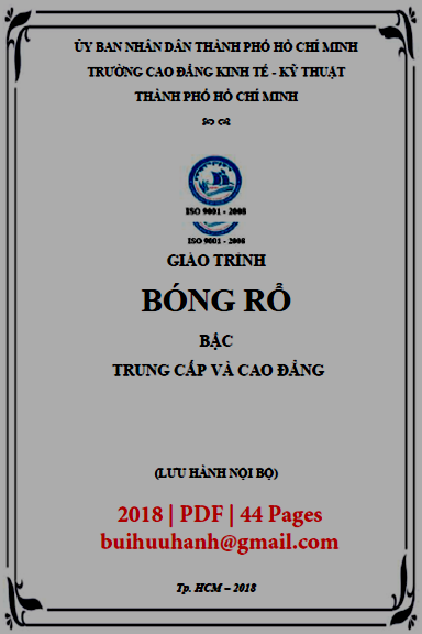 Giáo Trình Bóng Rổ (NXB Kinh Tế Kỹ Thuật 2018) - Nguyễn Thị Lan Em, 44 Trang