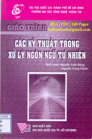 Giáo Trình Các Kỹ Thuật Trong Xử Lý Ngôn Ngữ Tự Nhiên (NXB Đại Học Quốc Gia 2015) - Nguyễn Tuấn Đăng