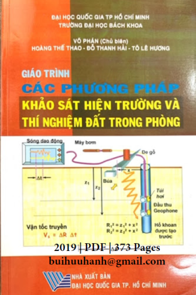 Giáo Trình Các Phương Pháp Khảo Sát Hiện Trường Và Thí Nghiệm Đất Trong Phòng - Võ Phán, 373 Trang