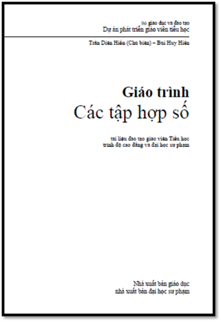 Giáo Trình Các Tập Hợp Số (NXB Giáo Dục 2005) - Trần Diên Hiển, 181 Trang