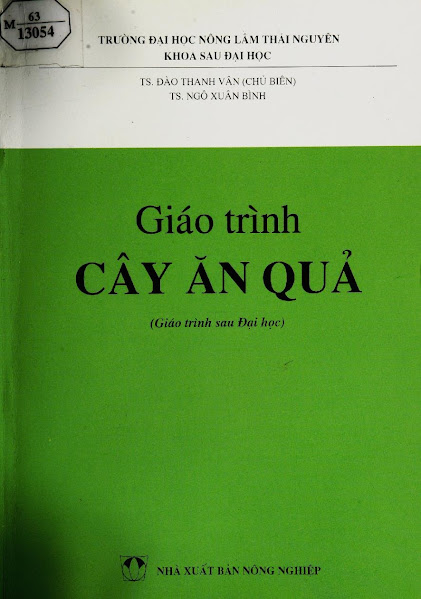 Giáo Trình Cây Ăn Quả (NXB Nông Nghiệp 2003) - Đào Thanh Vân, 214 Trang