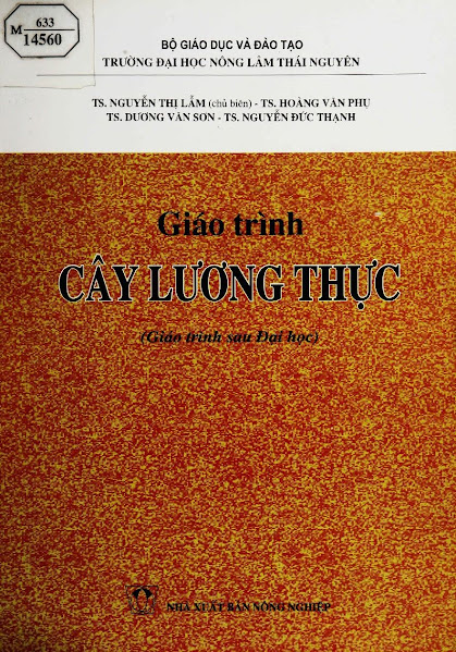 Giáo Trình Cây Lương Thực (NXB Nông Nghiệp 2003) - Nguyễn Thị Lẫm, 200 Trang