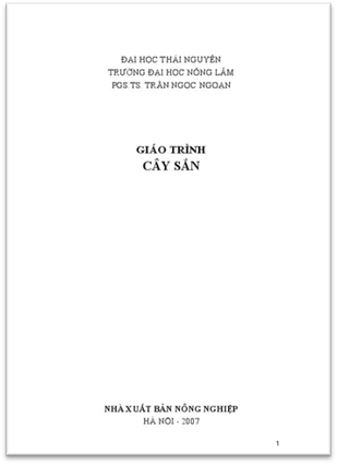 Giáo Trình Cây Sắn (NXB Nông Nghiệp 2007) - Trần Ngọc Ngoạn, 107 Trang