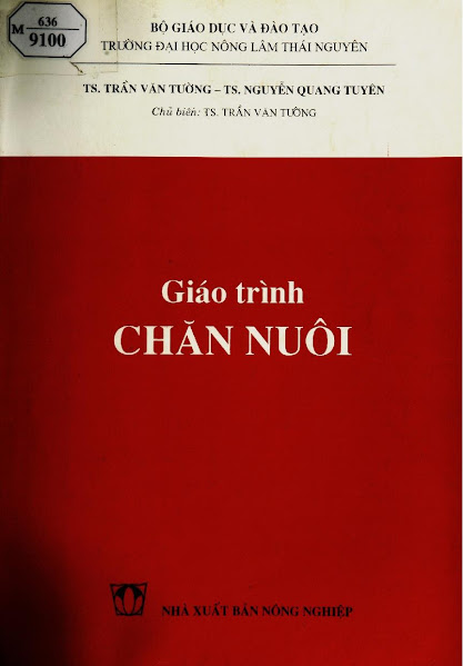 Giáo Trình Chăn Nuôi (NXB Nông Nghiệp 2000) - Trần Văn Tường, 246 Trang
