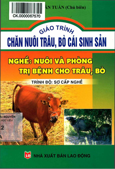 Giáo Trình Chăn Nuôi Trâu, Bò Cái Sinh Sản-Nghề Nuôi Và Phòng Trị Bệnh Cho Trâu, Bò - Trần Văn Tuấn