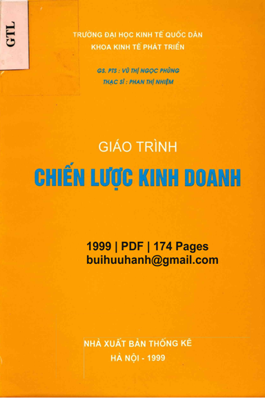 Giáo Trình Chiến Lược Kinh Doanh (NXB Thống Kê 1999) - Vũ Thị Ngọc Phùng, 174 Trang