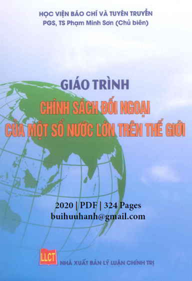 Giáo Trình Chính Sách Đối Ngoại Của Một Số Nước Lớn Trên Thế Giới - Phạm Minh Sơn, 324 Trang