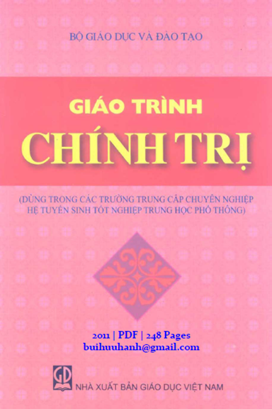 Giáo Trình Chính Trị (NXB Giáo Dục 2011) - Lê Thế Lạng, 248 Trang