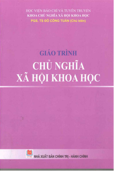 Giáo Trình Chủ Nghĩa Xã Hội Khoa Học (NXB Chính Trị 2012) - Đỗ Công Tuấn, 424 Trang