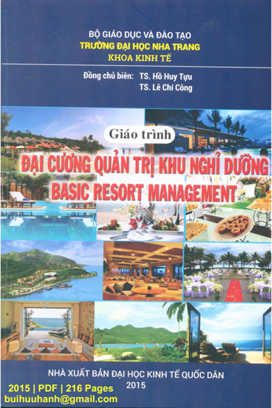 Giáo Trình Đại Cương Quản Trị Khu Nghỉ Dưỡng (NXB Kinh Tế Quốc Dân 2015) - Hồ Huy Tựu, 216 Trang