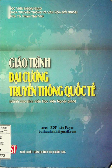 Giáo Trình Đại Cương Truyền Thông Quốc Tế (NXB Chính Trị 2016) - Phạm Thái Việt, 189 Trang