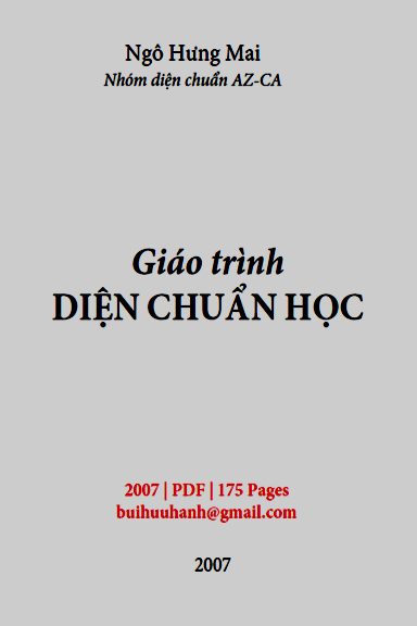 Giáo Trình Diện Chẩn Học (NXB Tác Giả 2007) - Ngô Hưng Mai, 175 Trang