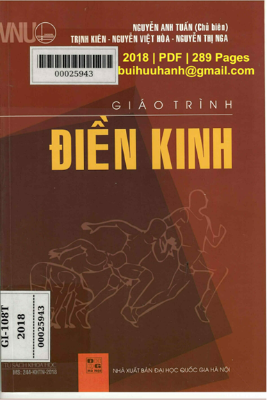 Giáo Trình Điền Kinh (NXB Đại Học Quốc Gia 2018) - Nguyễn Anh Tuấn, 289 Trang