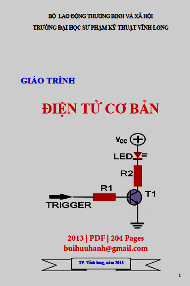 Giáo Trình Điện Tử Cơ Bản (NXB Sư Phạm Kỹ Thuật 2013) - Lương Hoài Thương, 204 Trang