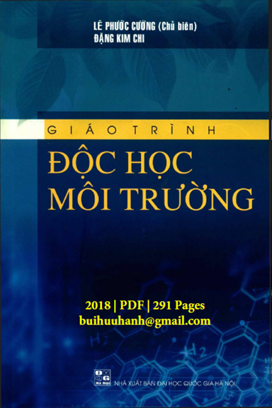 Giáo Trình Độc Học Môi Trường (NXB Đại Học Quốc Gia 2018) - Lê Phước Cường, 291 Trang
