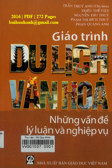 Giáo Trình Du Lịch Văn Hóa (NXB Giáo Dục 2016) - Trần Thúy Anh, 272 Trang