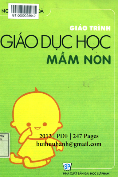 Giáo Trình Giáo Dục Học Mầm Non (NXB Đại Học Sư Phạm 2013) - Nguyễn Thị Hòa, 247 Trang