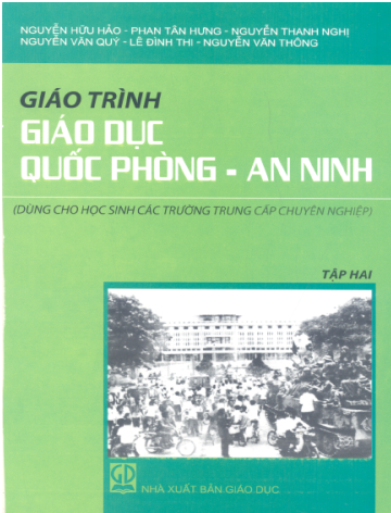 Giáo Trình Giáo Dục Quốc Phòng An Ninh Tập 1+2 - Nguyễn Đức Hạnh, Nguyễn Hữu Hảo [Trọn Bộ 2 Tập]