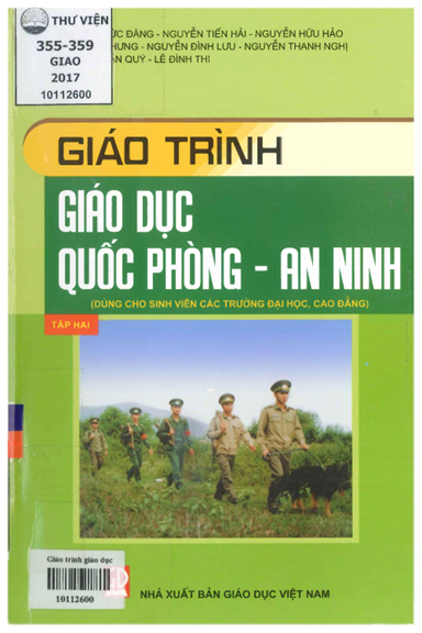 Giáo Trình Giáo Dục Quốc Phòng An Ninh Tập 2 (NXB Giáo Dục 2017) - Nguyễn Đức Đăng, 215 Trang