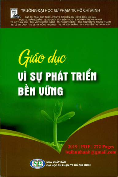 Giáo Trình Giáo Dục Vì Sự Phát Triển Bền Vững (NXB Đại Học Sư Phạm 2019) - Trần Đức Tuấn, 272 Trang