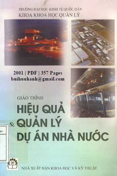 Giáo Trình Hiệu Quả Và Quản Lý Dự Án Nhà Nước (NXB Khoa Học Kỹ Thuật 2001) - Mai Văn Bưu, 357 Trang