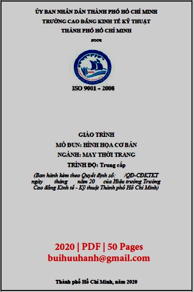 Giáo Trình Hình Họa Cơ Bản (NXB Kinh Tế Kỹ Thuật 2020) - Lê Huỳnh Như Ý, 50 Trang