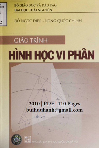 Giáo Trình Hình Học Vi Phân (NXB Đại Học Quốc Gia 2010) - Đỗ Ngọc Diệp, 110 Trang