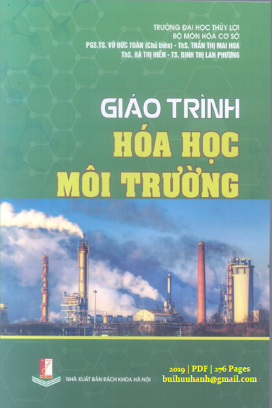 Giáo Trình Hóa Học Môi Trường (NXB Bách Khoa 2019) - Vũ Đức Toàn, 276 Trang